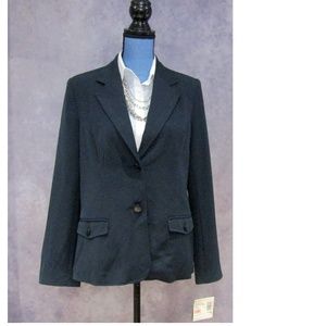 NEW Sag Harbor Navy Blue Blazer Size 10